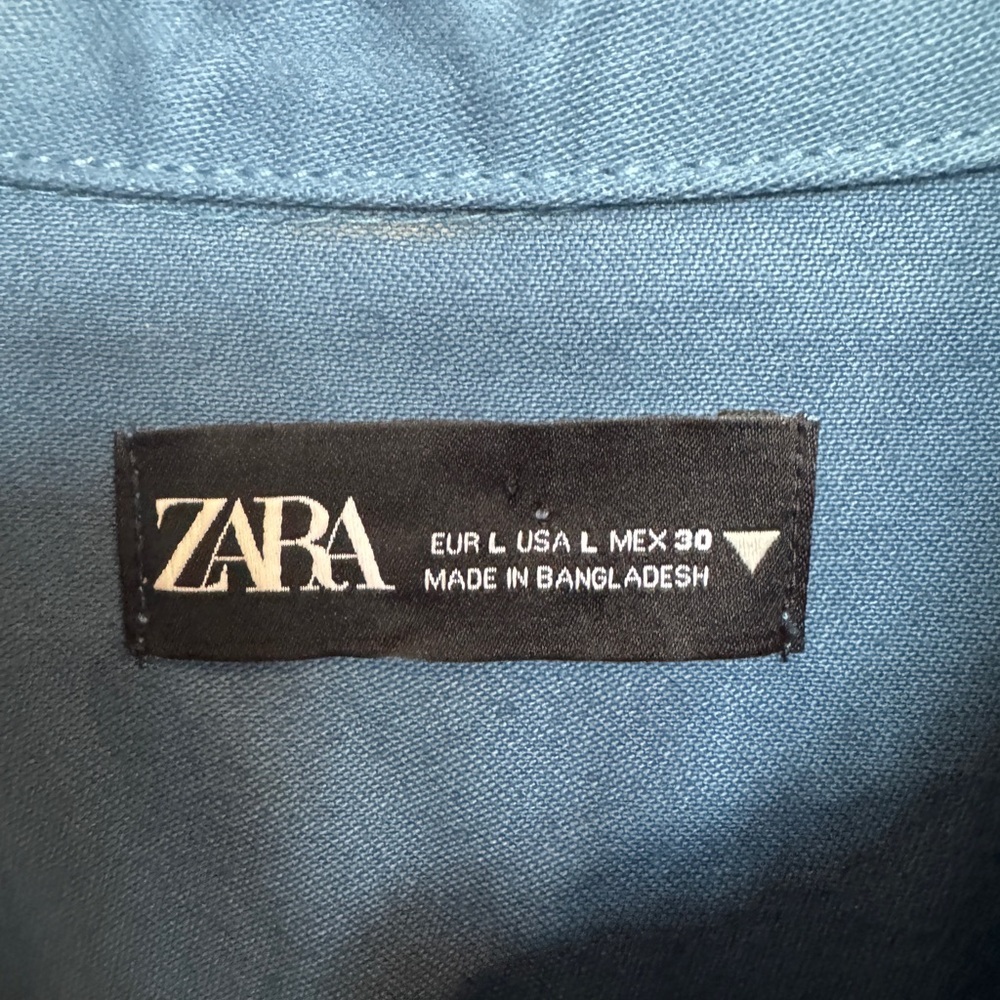 Zara Button Front Cotton Mini Dress
Size Large - Picture 7 of 8